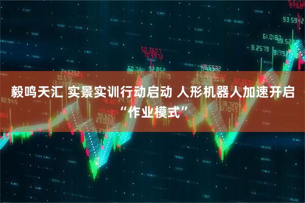 毅鸣天汇 实景实训行动启动 人形机器人加速开启“作业模式”